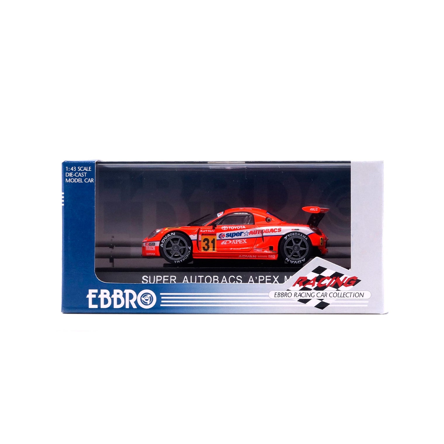 1/43 TOYOTA SUPER AUTOBACS A'PEX MR-S (ORANGE)