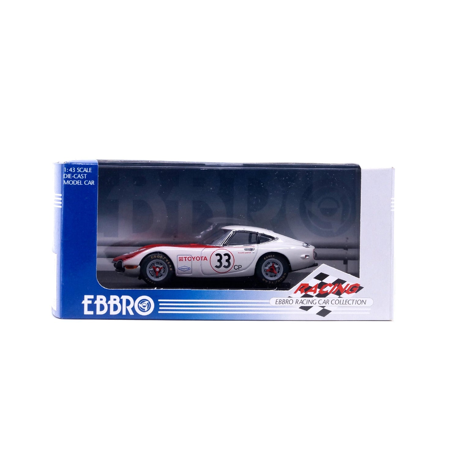 1/43 TOYOTA 2000GT RACING SCCA (WHITE/RED)
