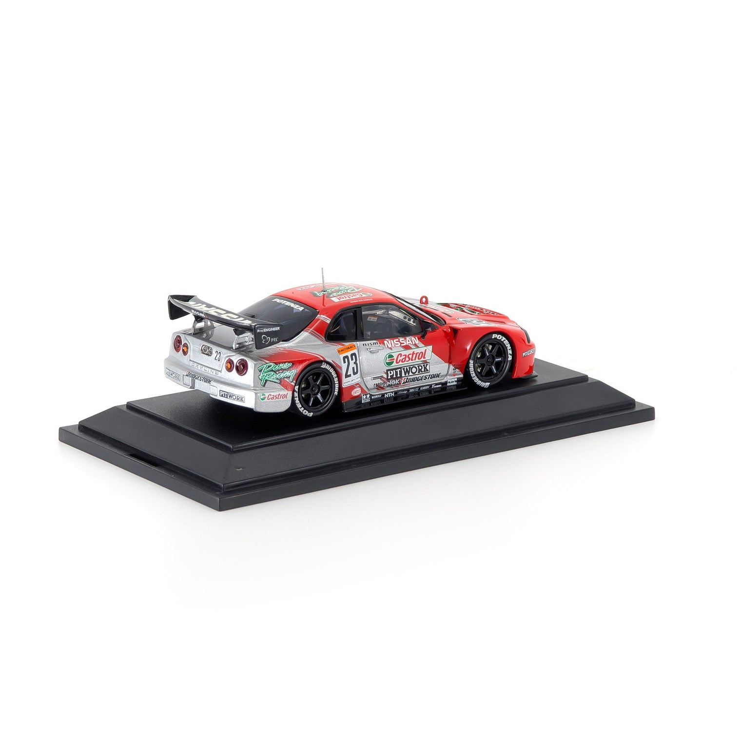 1/43 JGTC 2002 CASTROL PITWORK NISMO GT-R(SILVER/RED)