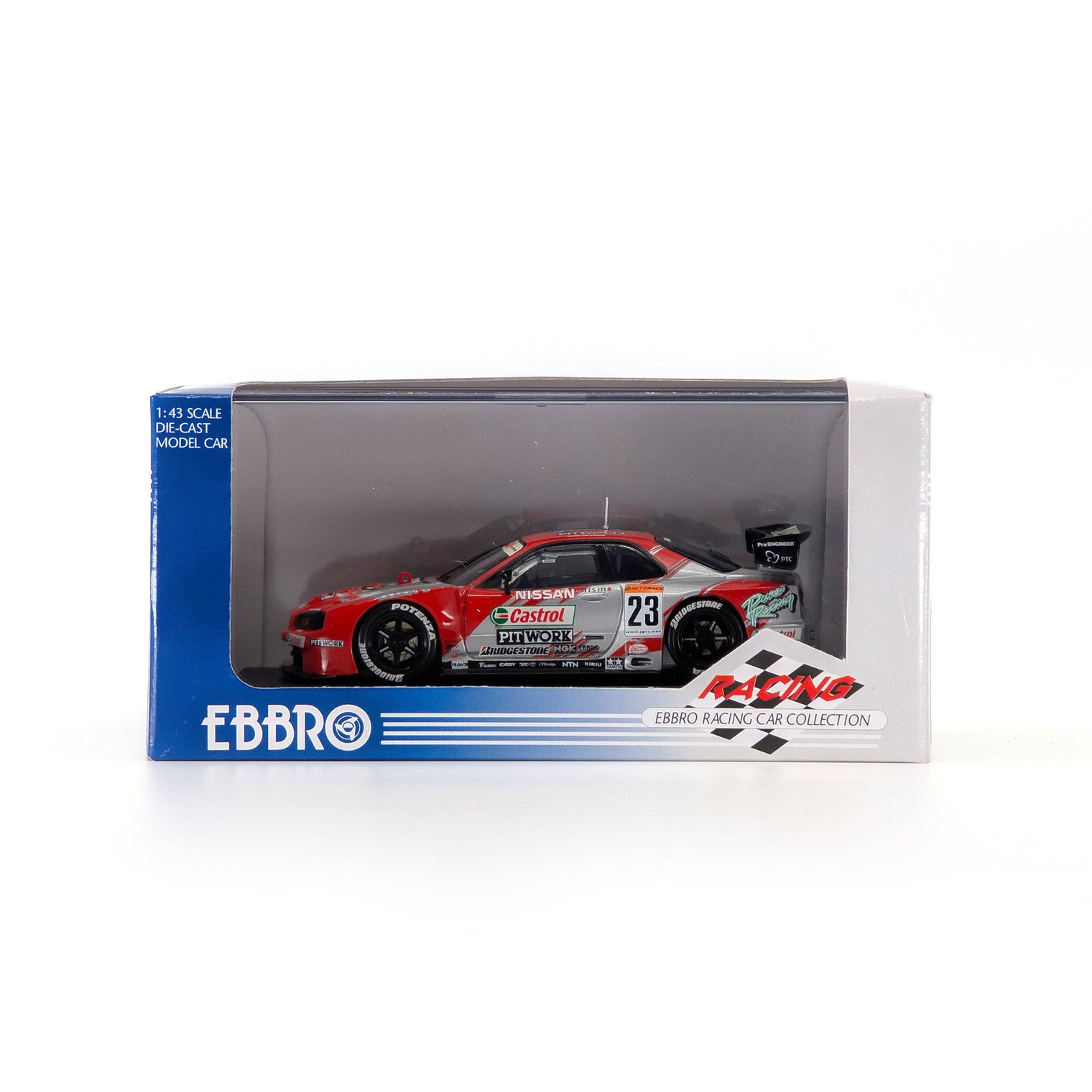 1/43 JGTC 2002 CASTROL PITWORK NISMO GT-R(SILVER/RED)