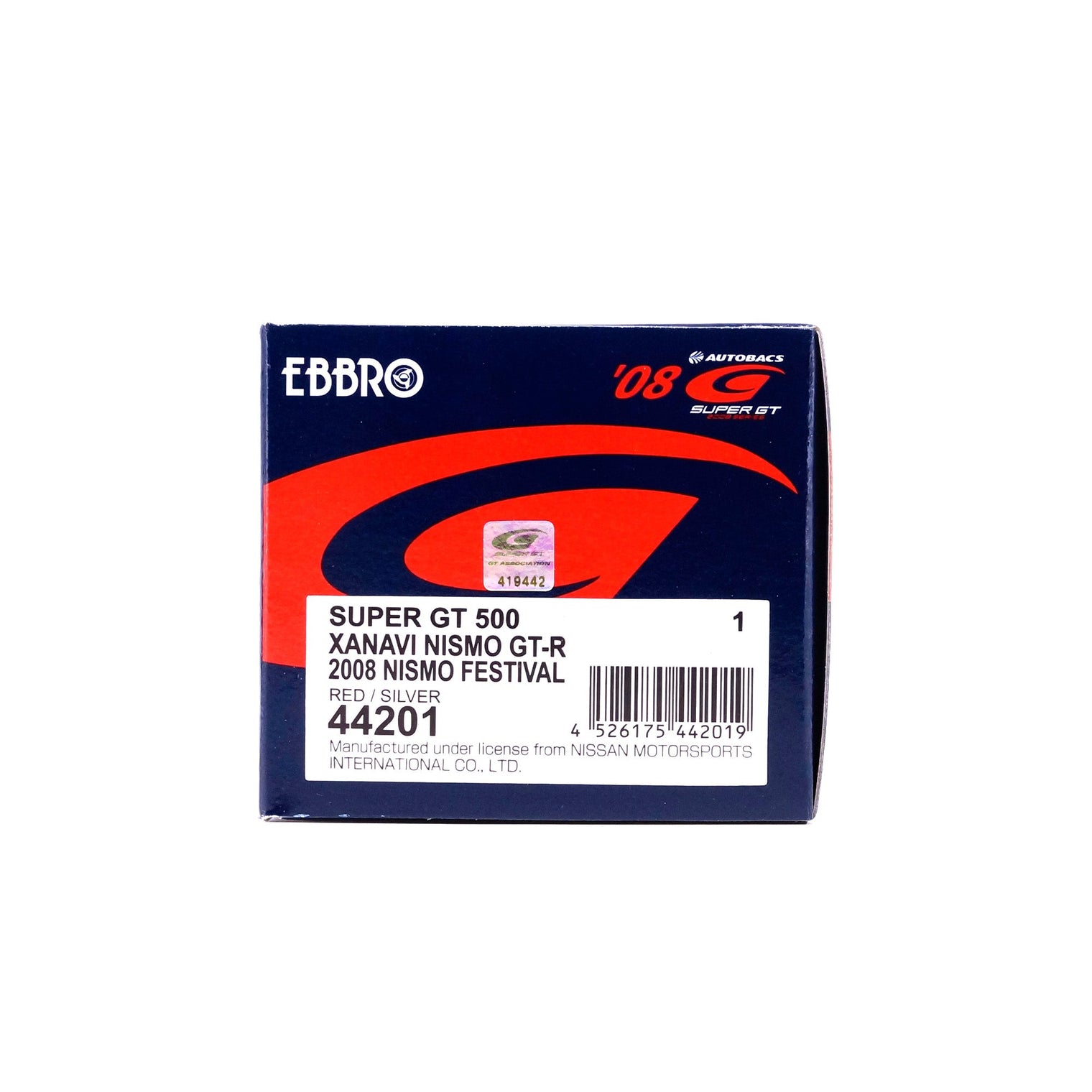 1/43 SUPER GT 500 XANAVI NISMO GT-R 2008 NISMO FESTIVAL (RED / SILVER)