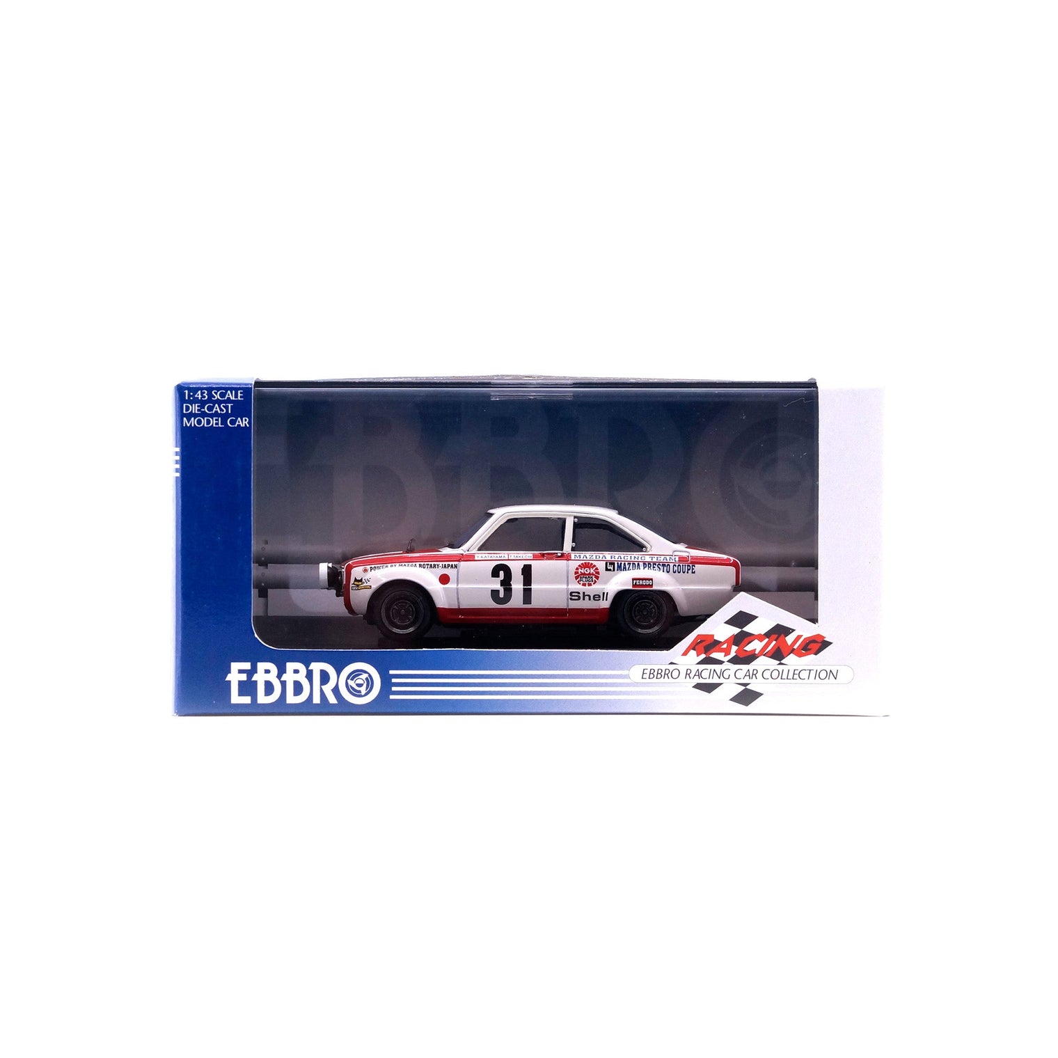 1/43 MAZDA ROTARY COUPE RACING 1970 Spa Francorchamps 24 Hour (WHITE/RED)