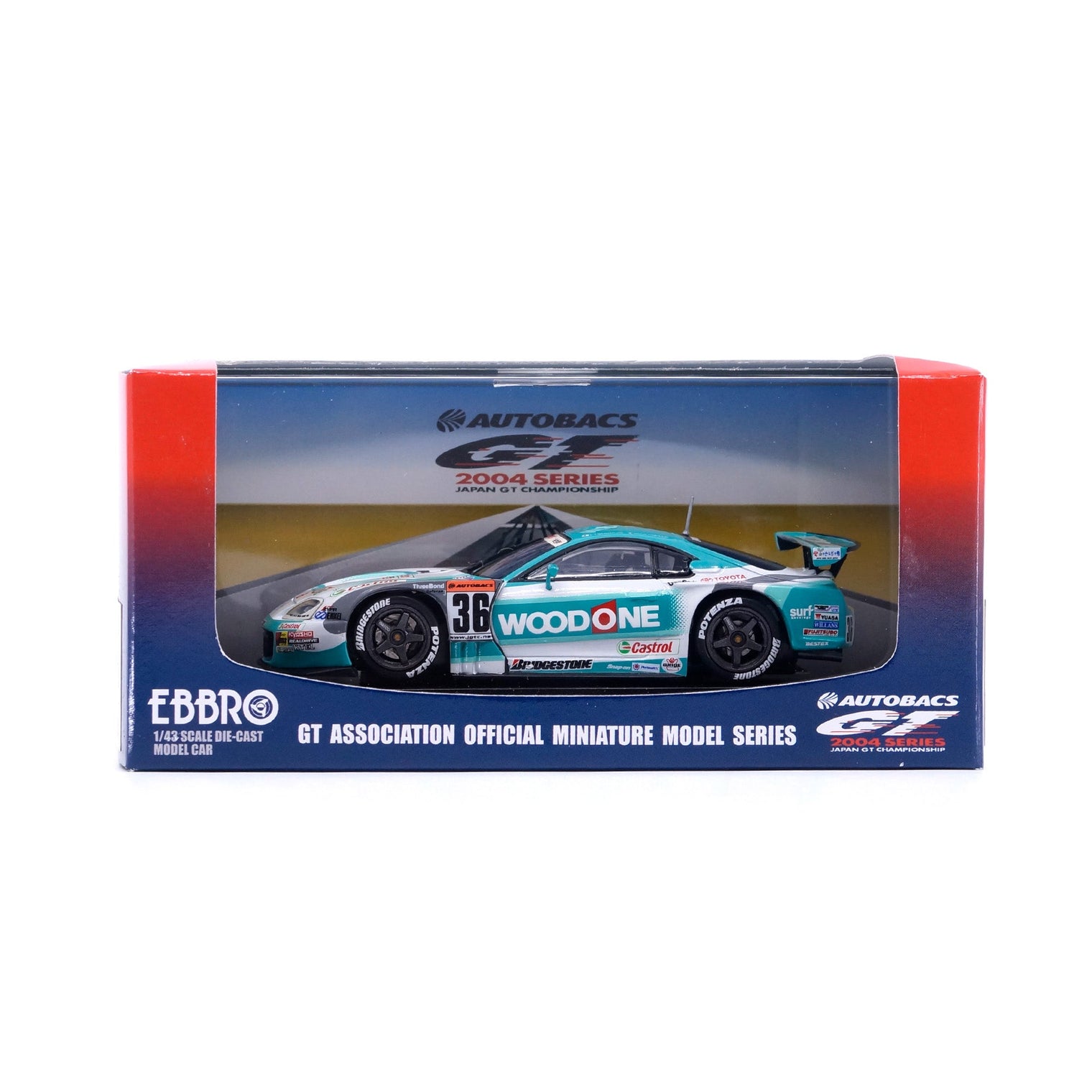 1/43 JGTC 2004 WOODONE Tom's Supra (WHITE/GREEN)