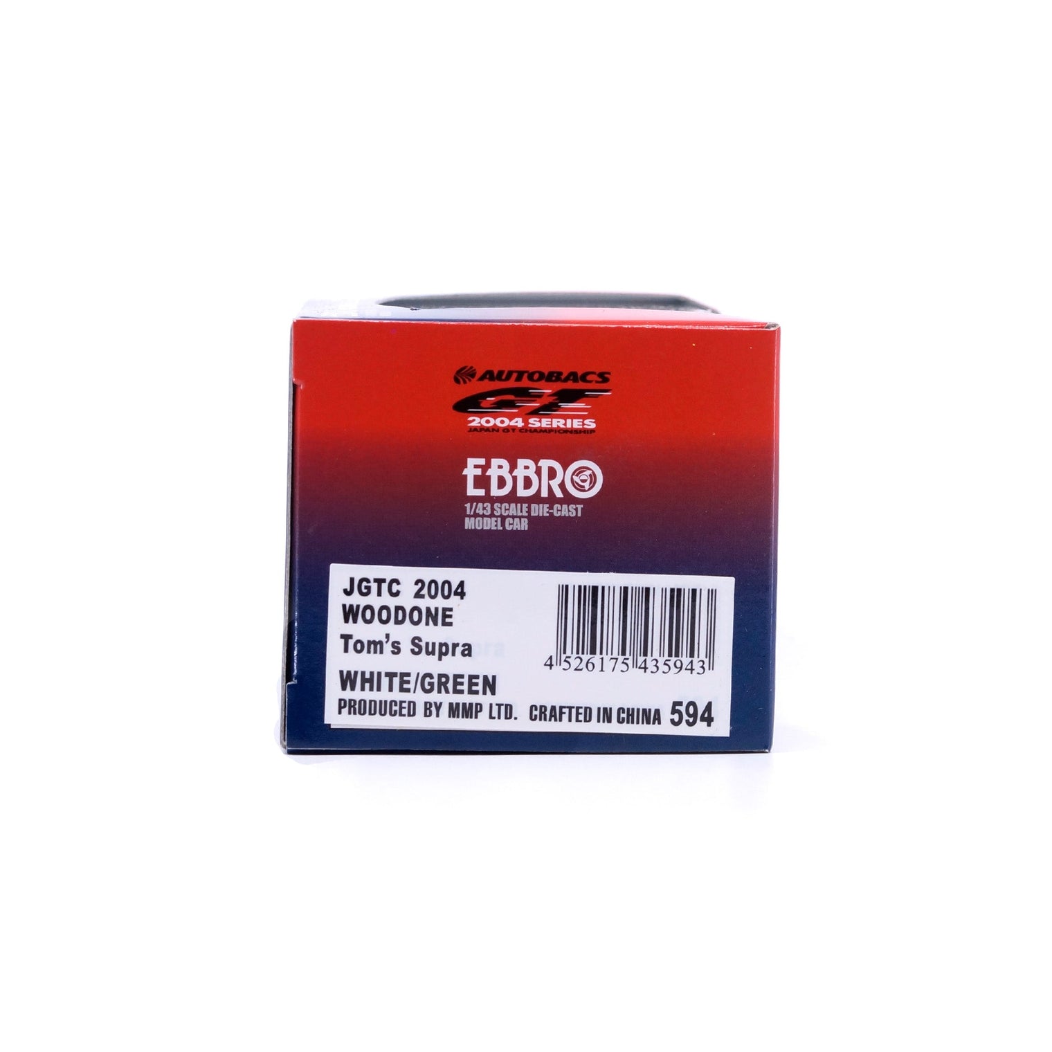 1/43 JGTC 2004 WOODONE Tom's Supra (WHITE/GREEN)