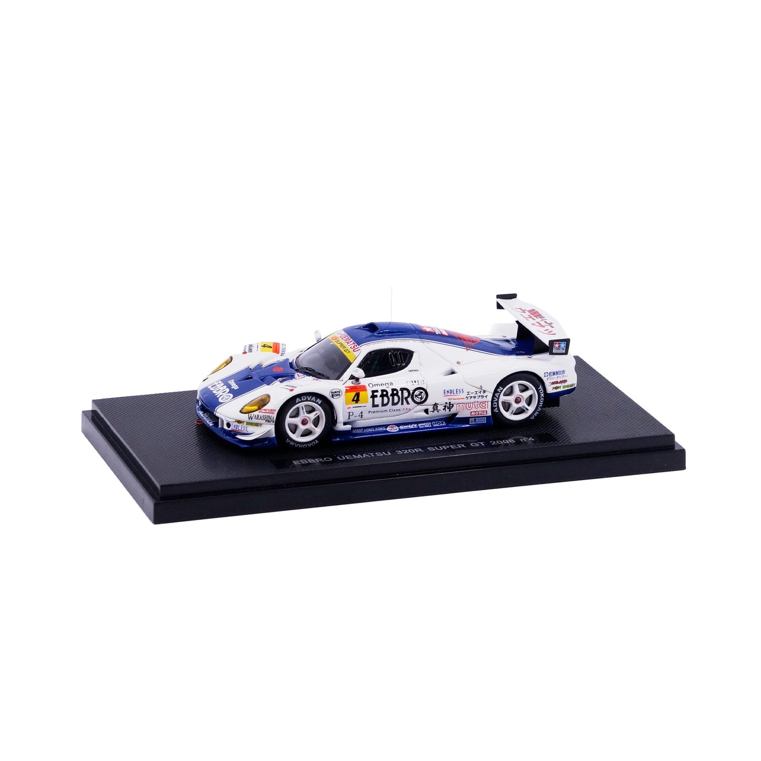 1/43 EBBRO UEMATSU 320R SUPER GT 2008 (WHITE/BLUE)