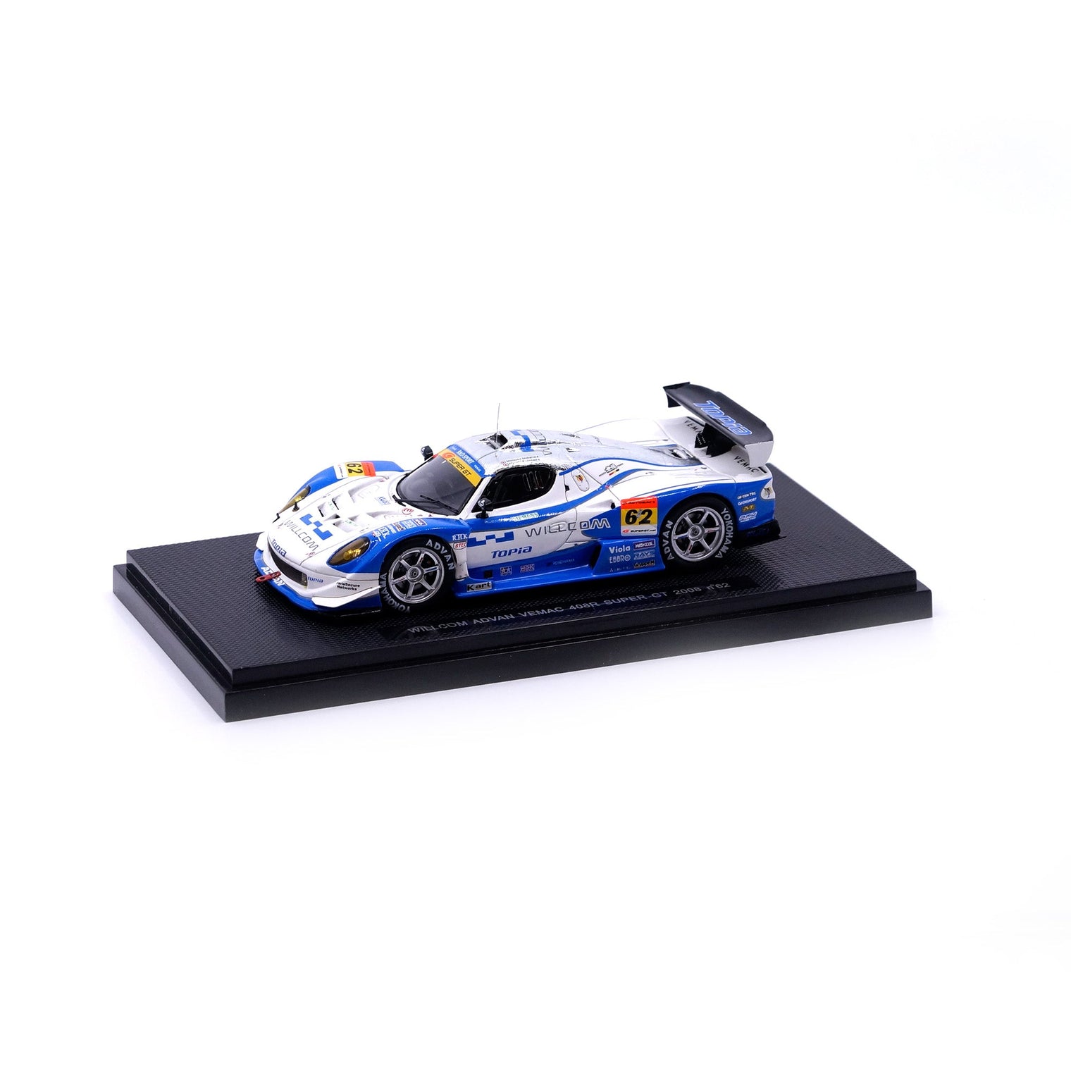 1/43 WILLCOM ADVAN VEMAC 408R SUPER GT 2008 (WHITE)