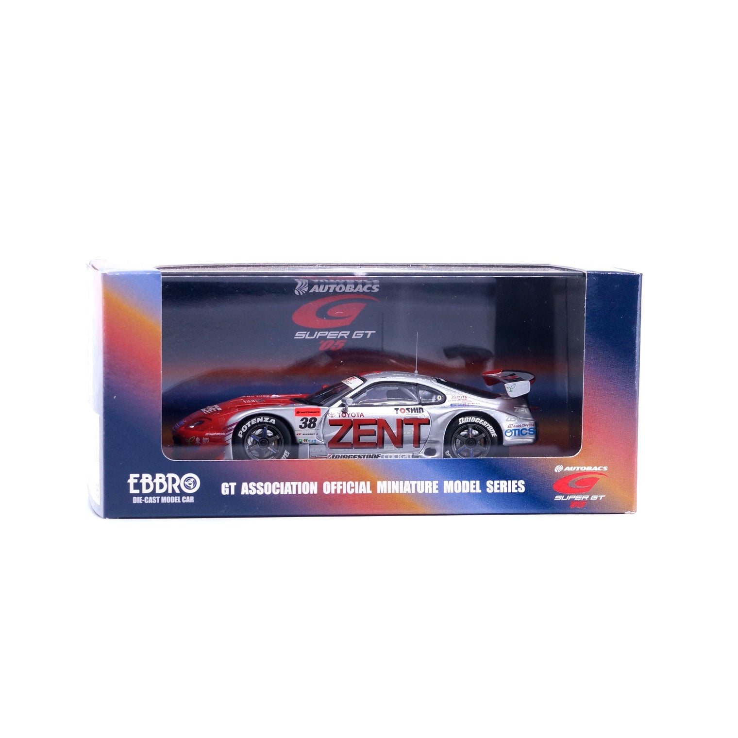 1/43 SUPER GT 2005 ZENT CERUMO SUPRA (SILVER/RED)