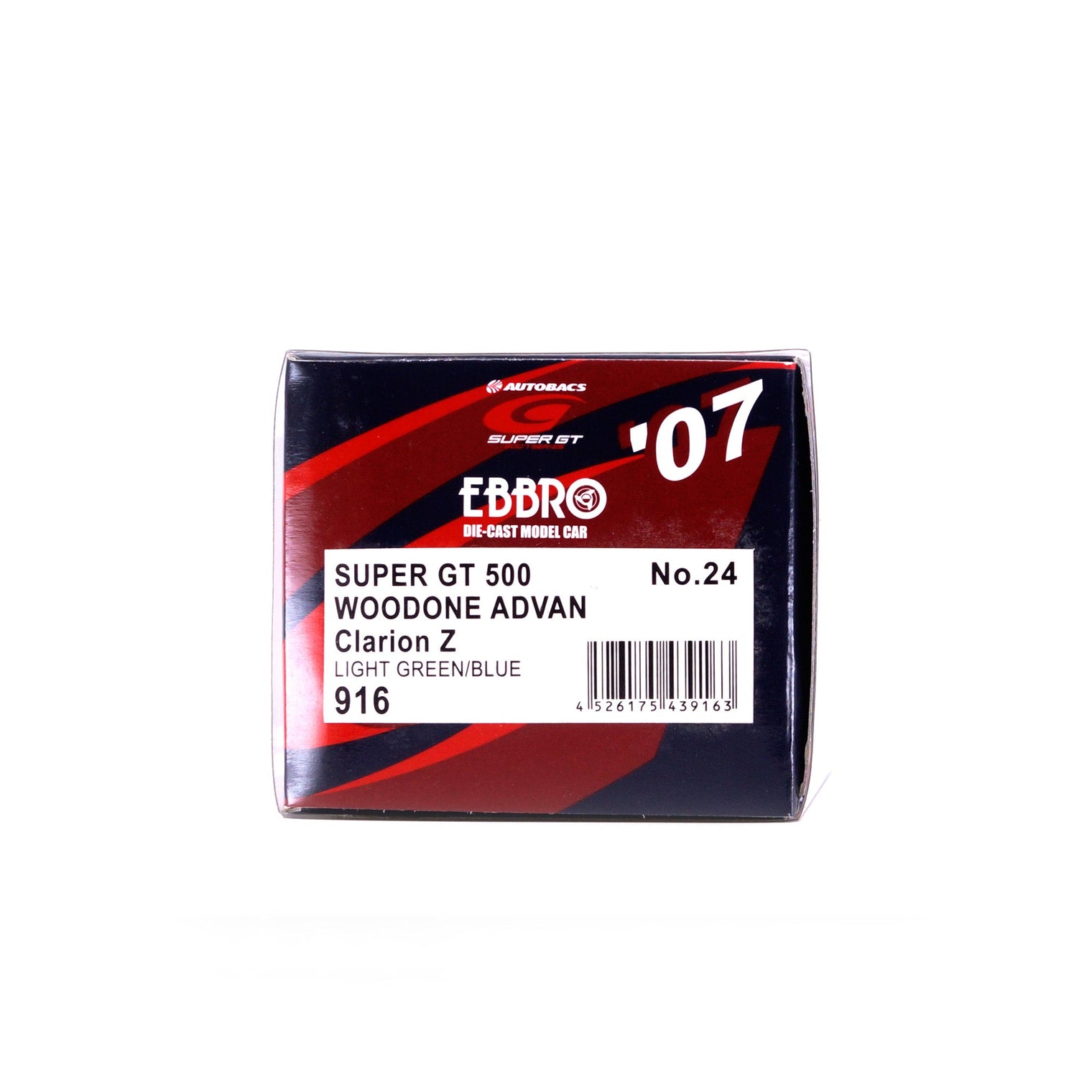 1/43 SUPER GT 500 WOODONE ADVAN Clarion Z (LIGHT GREEN/BLUE)