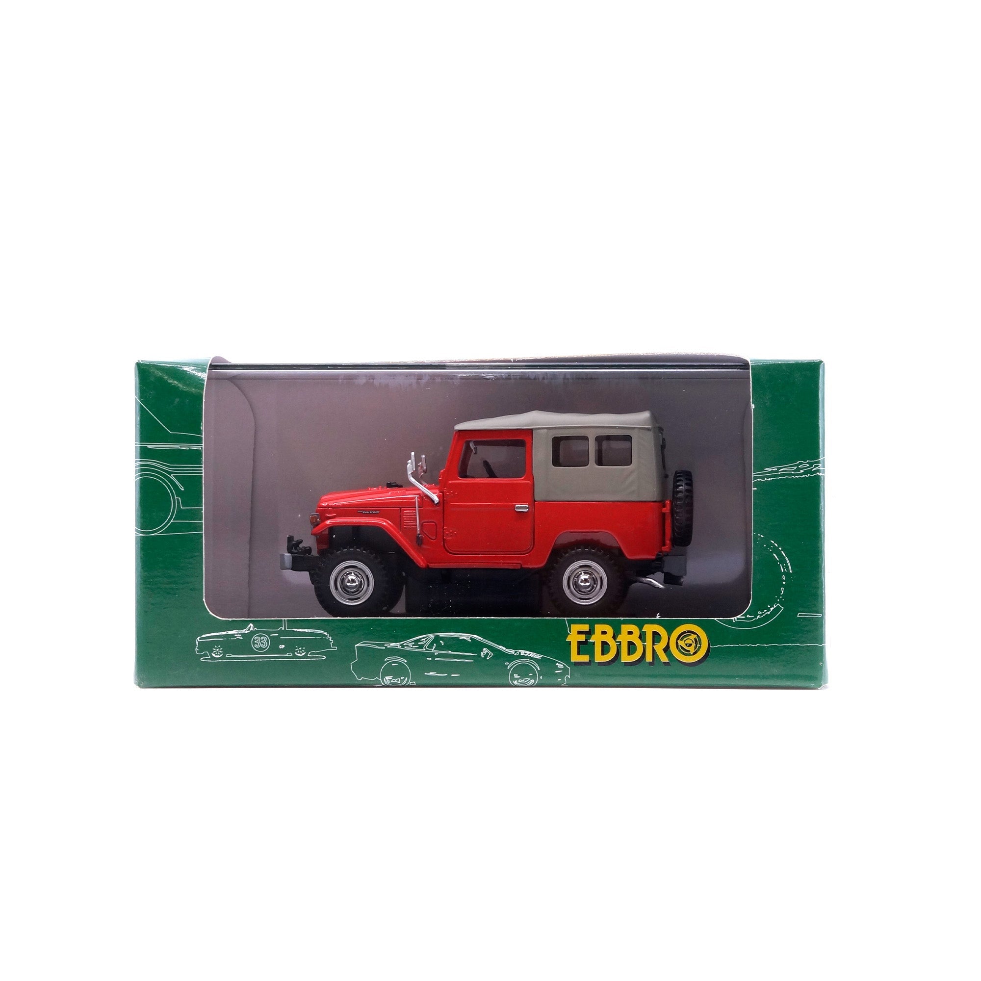EBBRO TOYOTA LAND CRUISER BJ 40 赤 1/43 TOYOTA LAND CRUISER BJ 40 (RED) – EBBRO