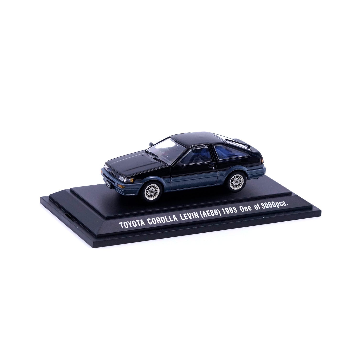 1/43 TOYOTA COROLLA LEVIN (AE86) (BLACK/GRAY)
