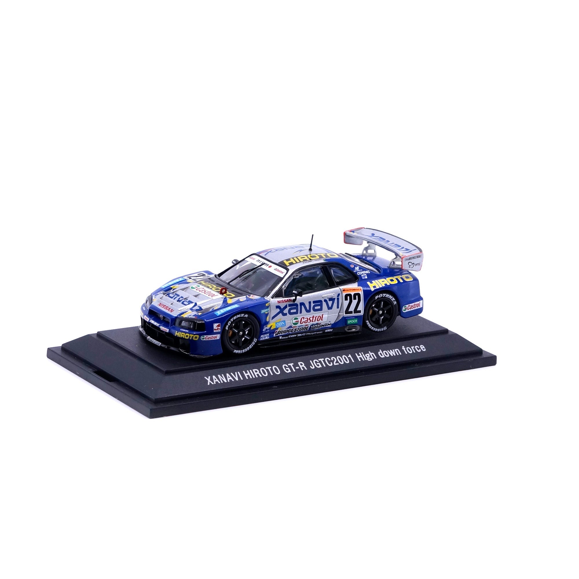 1/43 JGTC 2001 XANAVI HIROTO GT-R HIGH DOWN FORCE (SILVER) – EBBRO