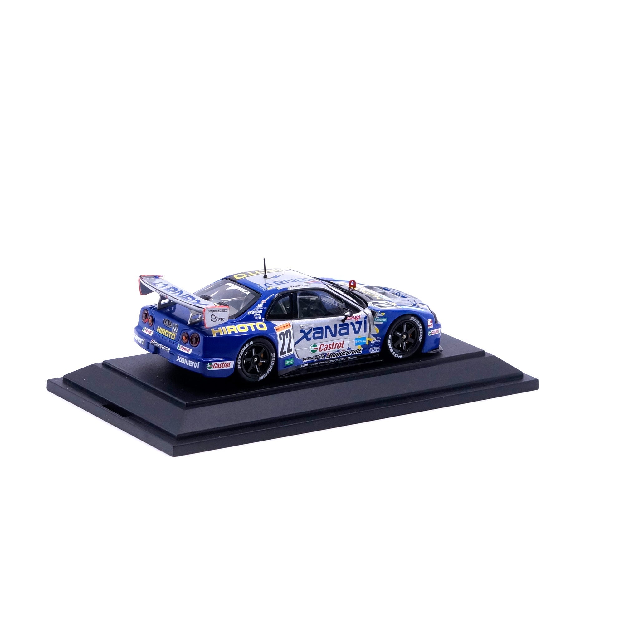 1/43 JGTC 2001 XANAVI HIROTO GT-R HIGH DOWN FORCE (SILVER) – EBBRO