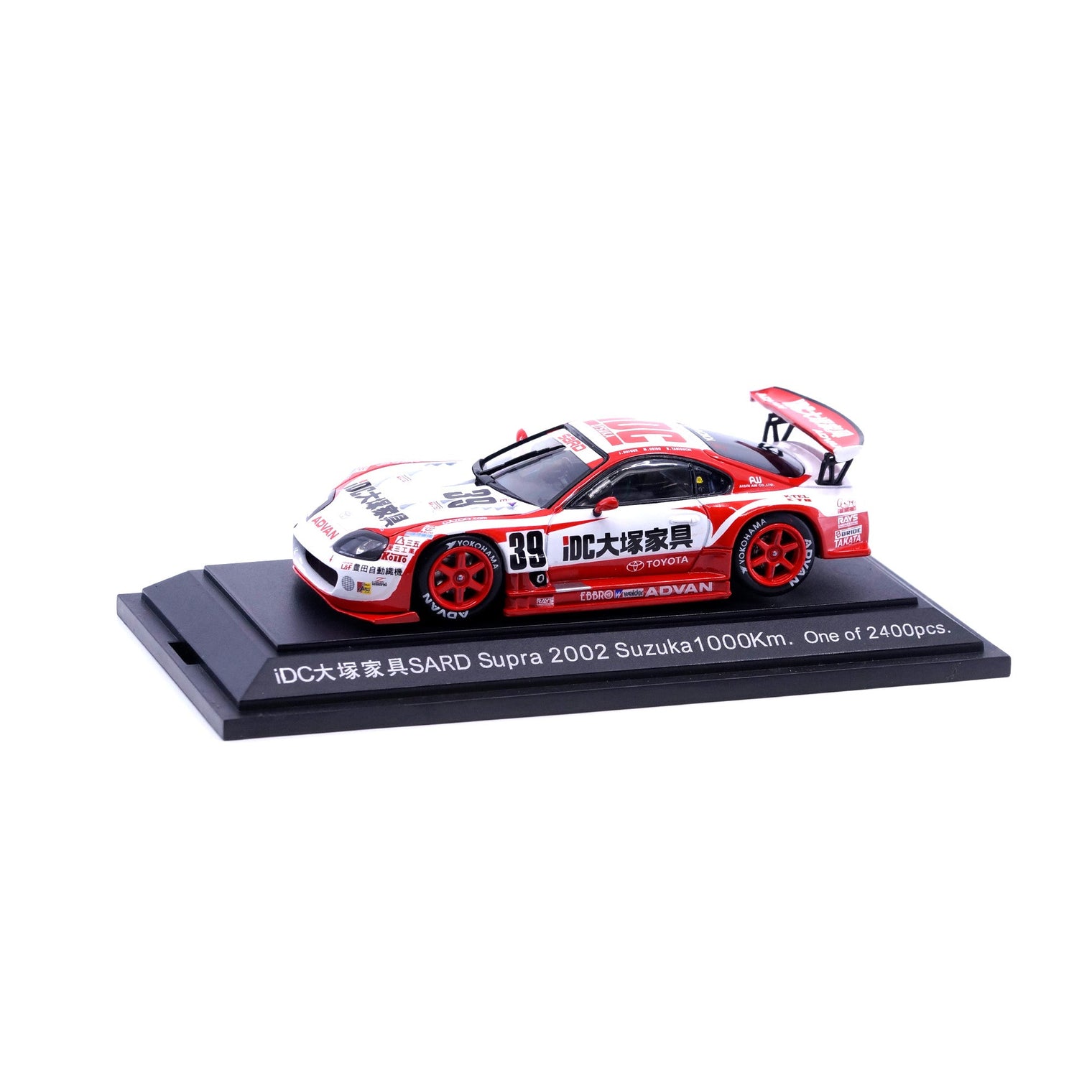 1/43 2002 SUZUKA 1000 Km iDC Otsuka Furniture SARD SUPRA (WHITE / RED)