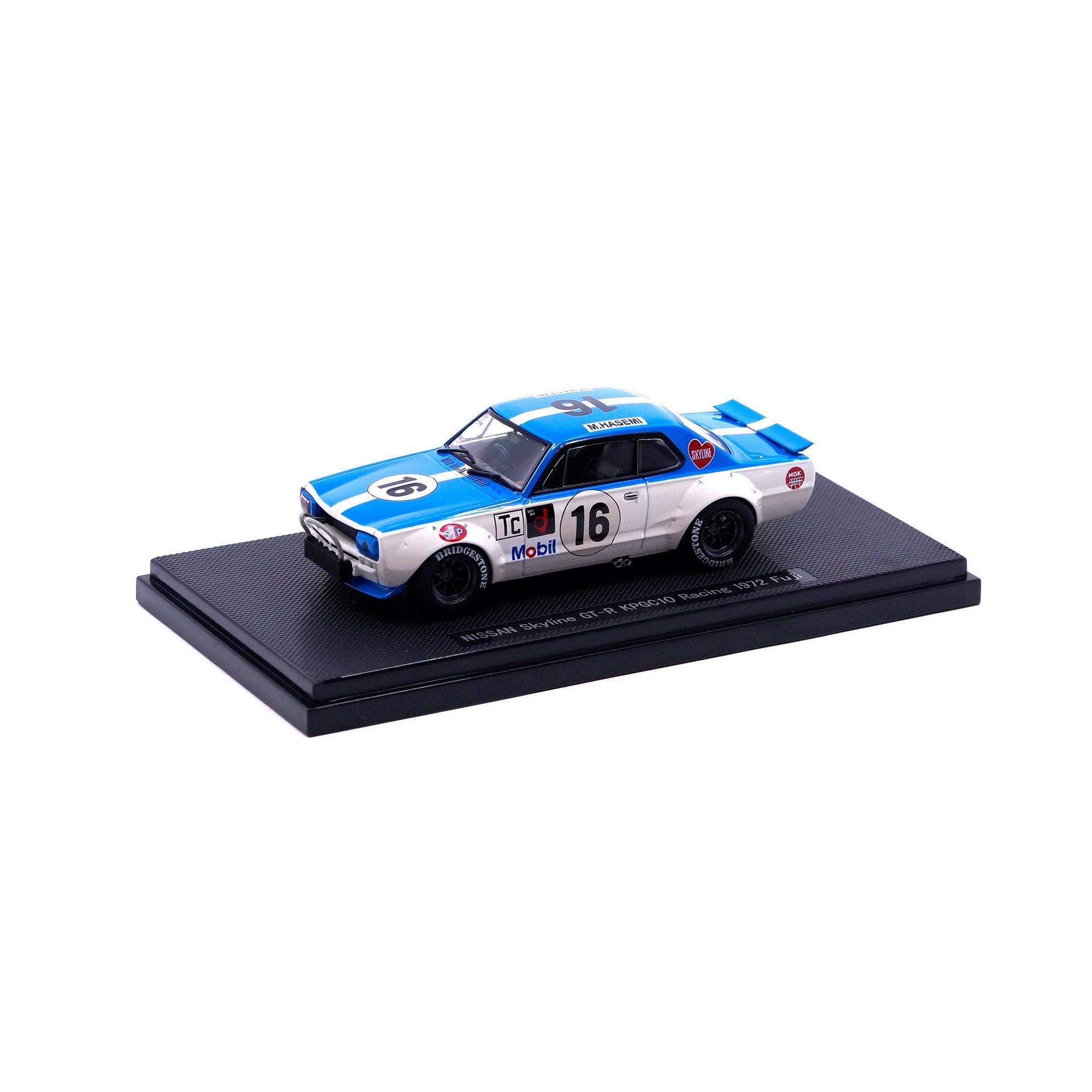1/43 NISSAN SKYLINE GT-R KPGC10 RACING 1972 #16 (BLUE/WHITE) – EBBRO