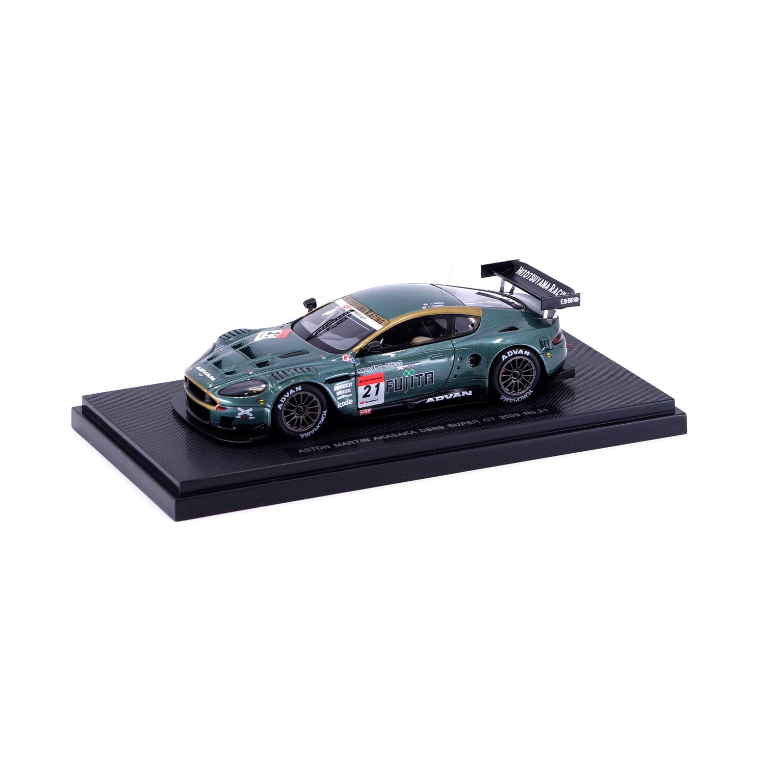 1/43 ASTON MARTIN AKASAKA DBR9 SUPER GT 2009 (GREEN)