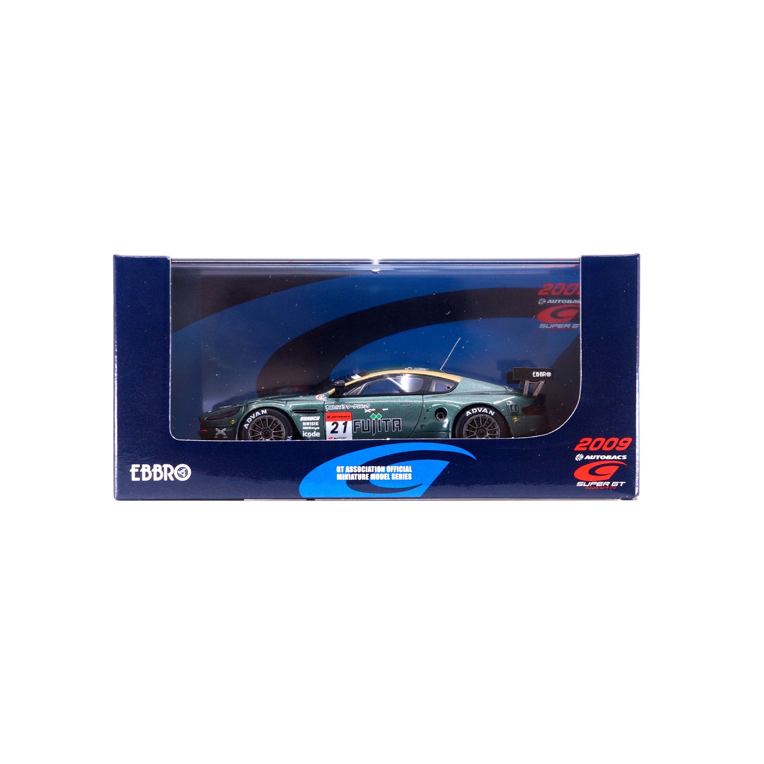 1/43 ASTON MARTIN AKASAKA DBR9 SUPER GT 2009 (GREEN)