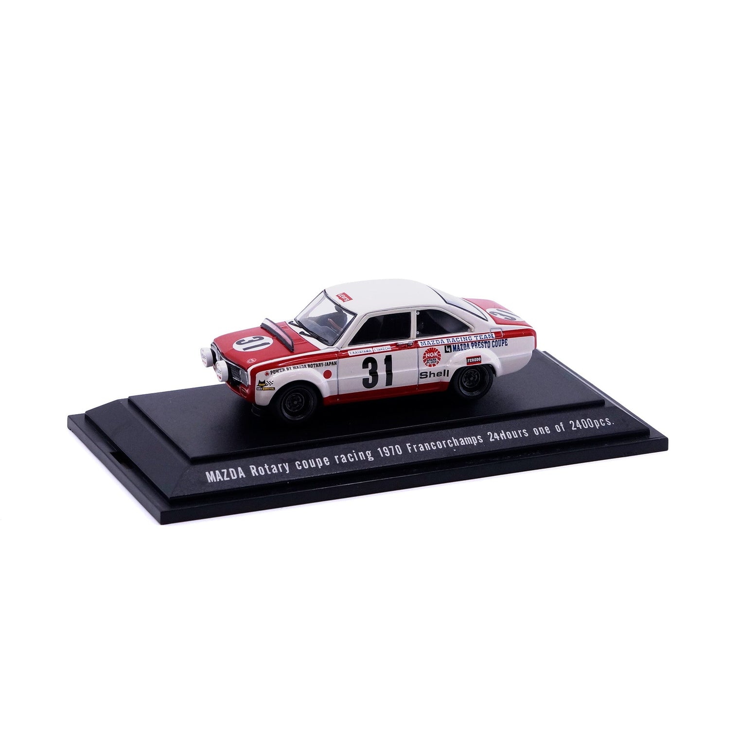 1/43 MAZDA ROTARY COUPE RACING 1970 Spa Francorchamps 24 Hour (WHITE/RED)