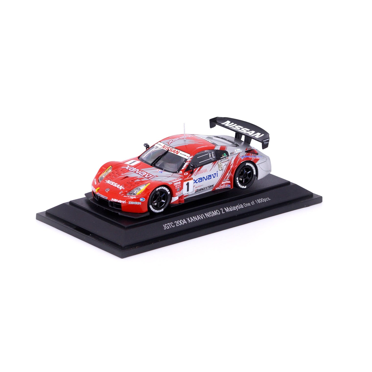 1/43 JGTC 2004 Xanavi Nismo Z MALAYSIA (SILVER/RED)