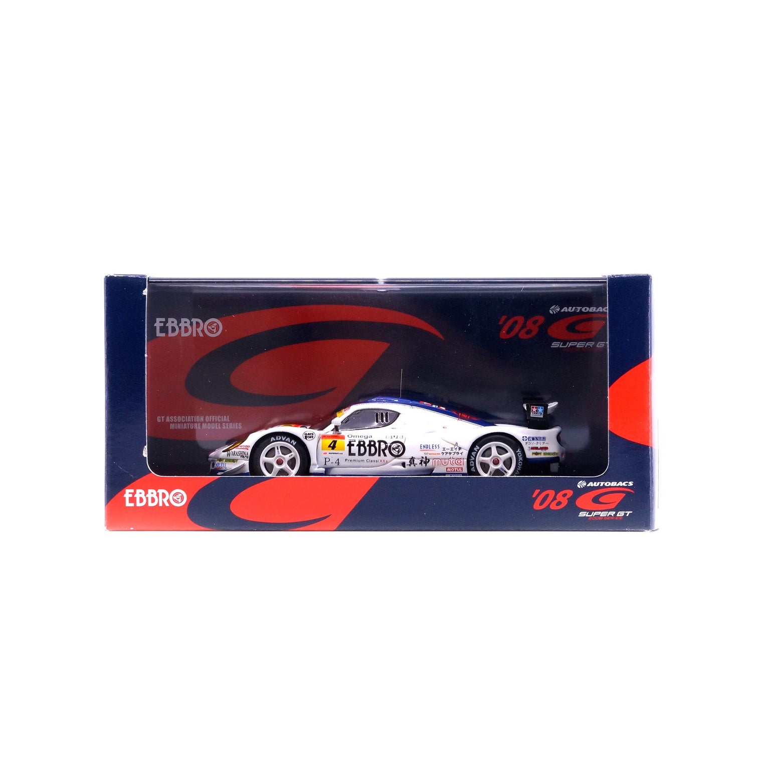 1/43 EBBRO UEMATSU 320R SUPER GT 2008 (WHITE/BLUE)