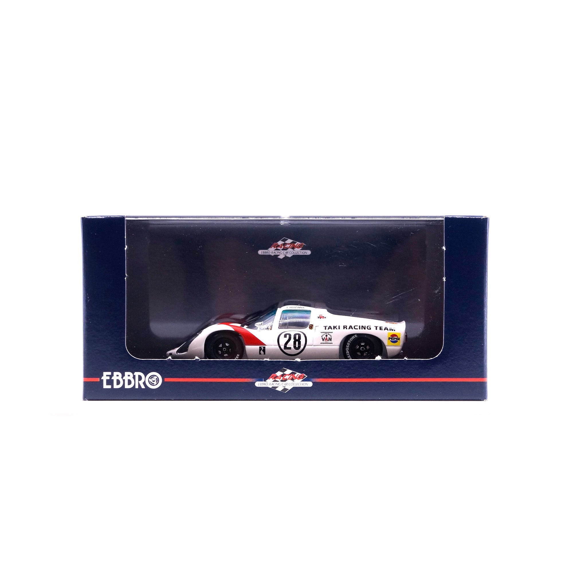 1/43 PORSCHE 910 1968 JAPAN GP NO.28 (WHITE) – EBBRO